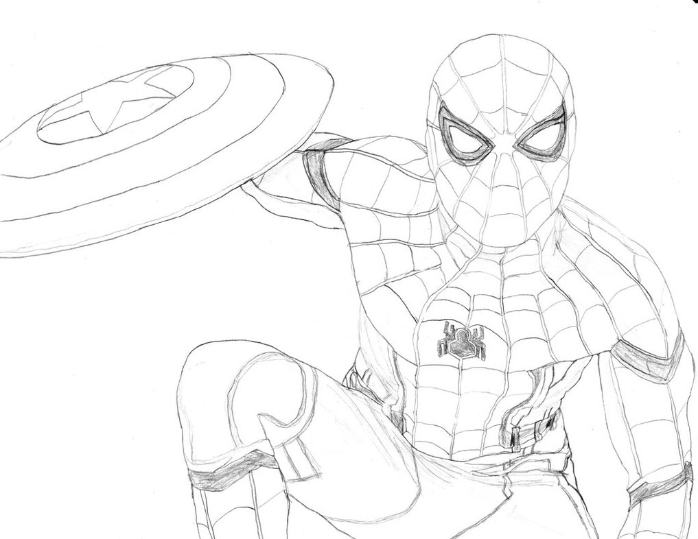 1017x786 Spider Man (Captain America Civil War) By Homer311
