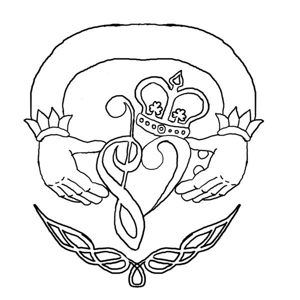 600x600 Music Claddagh Tattoo By Moonmochi02