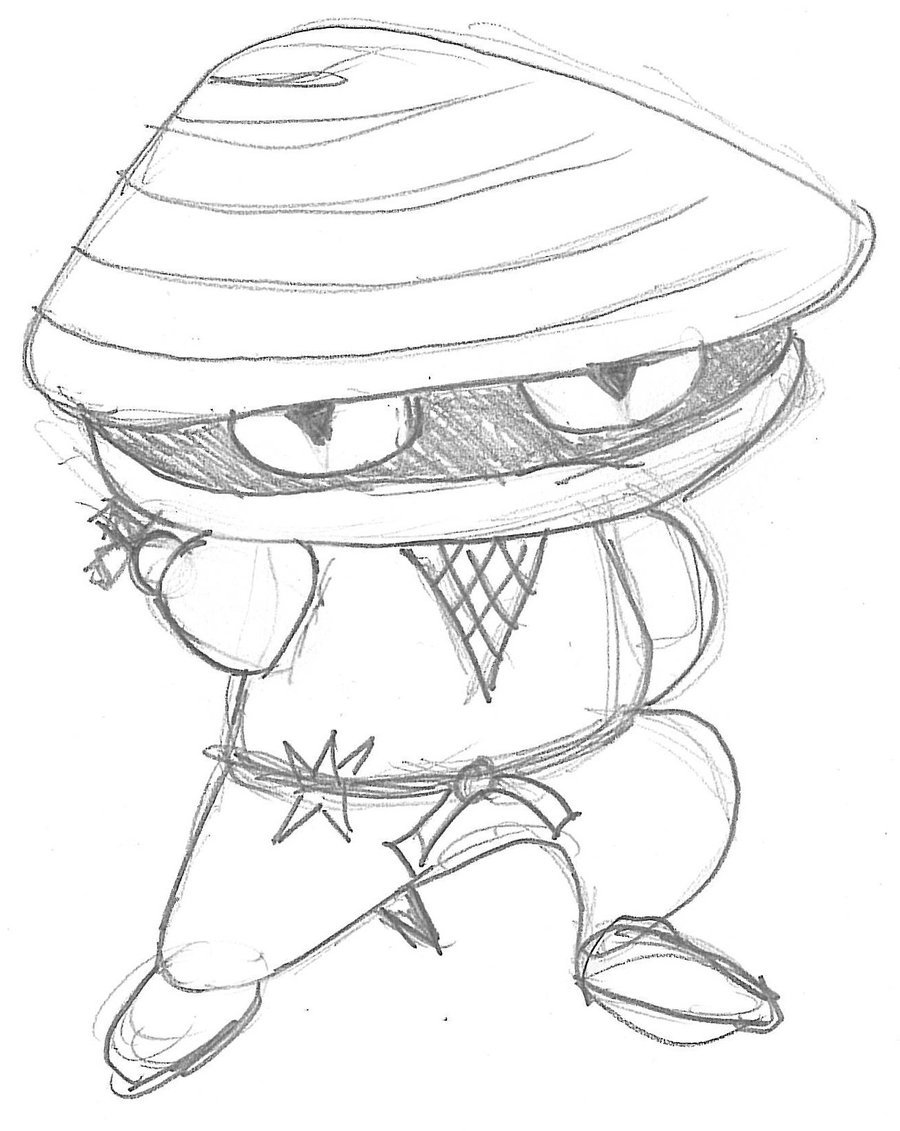 900x1131 Clam Ninja By Electricvinyl