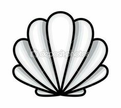 236x211 1092995 Clipart Black And White Scallop Sea Shell Royalty Free