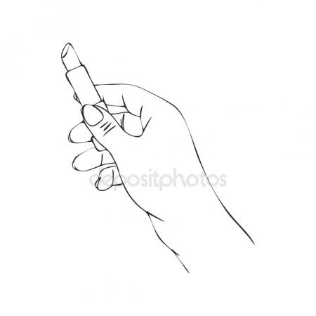 450x450 Clapping Hands Or Applauding, Linear Illustration Or Sketch By