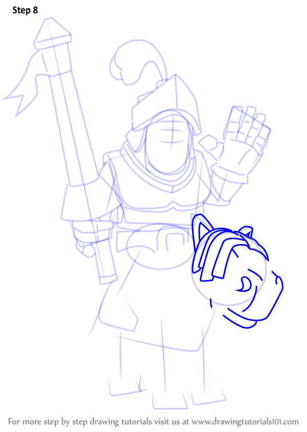 601x844 Learn How To Draw Prince From Clash Royale (Clash Royale) Step By