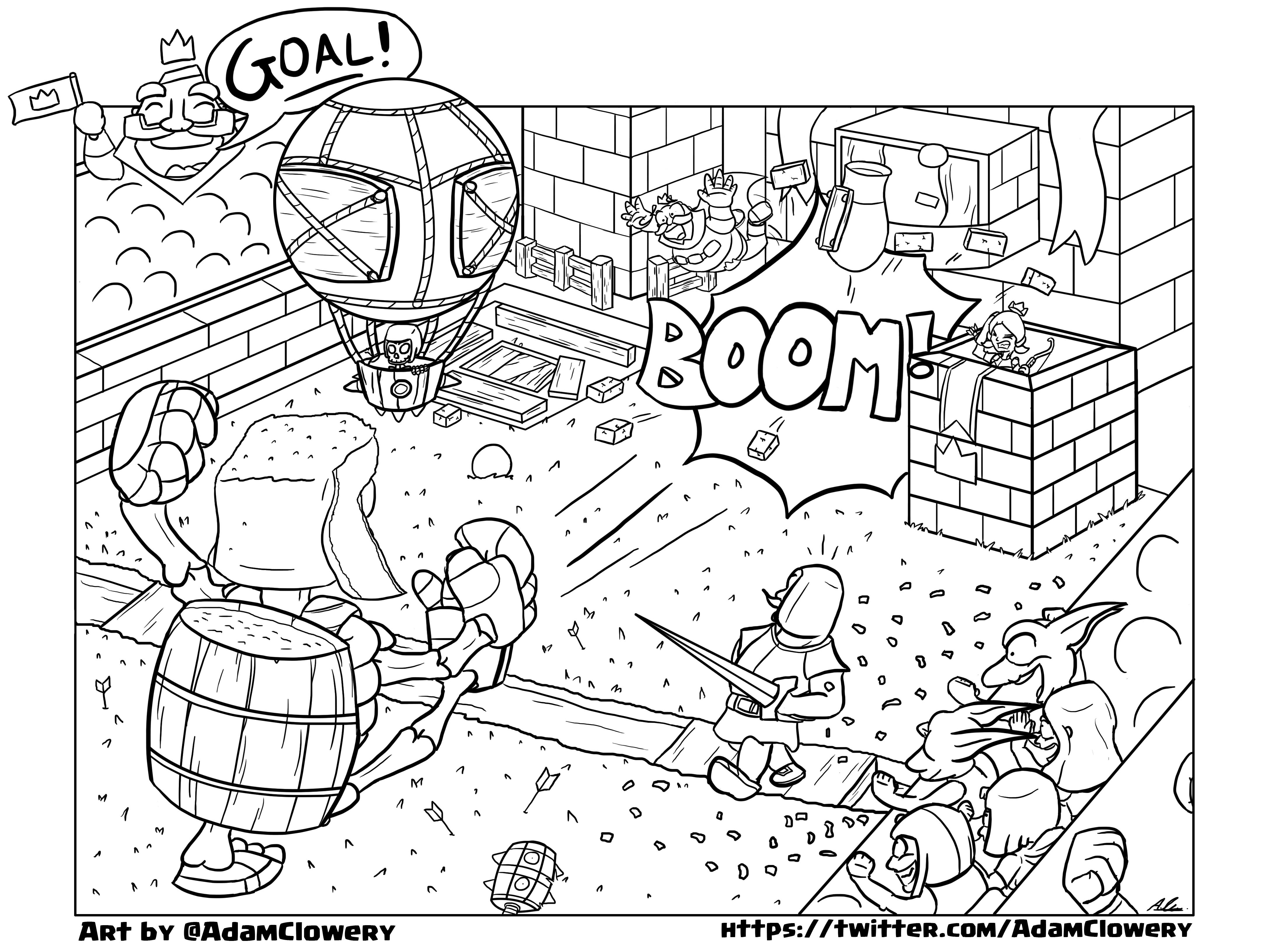 4365x3263 Clash Royale Fan Art