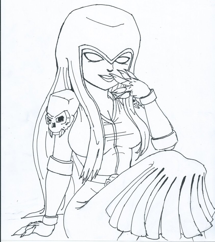 844x946 Clash Royale Witch Bruja By Dyisus