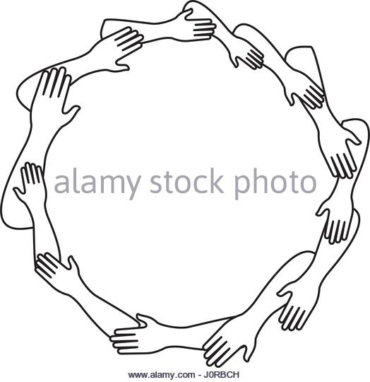 524x540 Unity Hands Black And White Stock Photos Amp Images