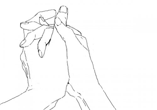 500x350 Beautiful, Draw, Hands, Illustration, Love