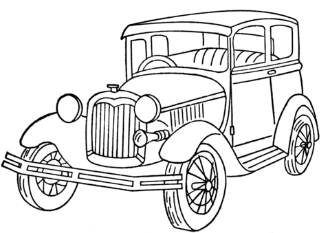 480x339 Ford Model A Coloring Page Free Printable Coloring Pages