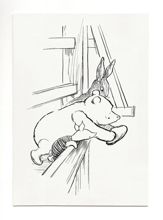 570x768 Eeyore Rescue Classic Style Poster Print By Childrensclassic