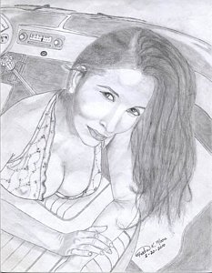 233x300 Classic Car Drawings