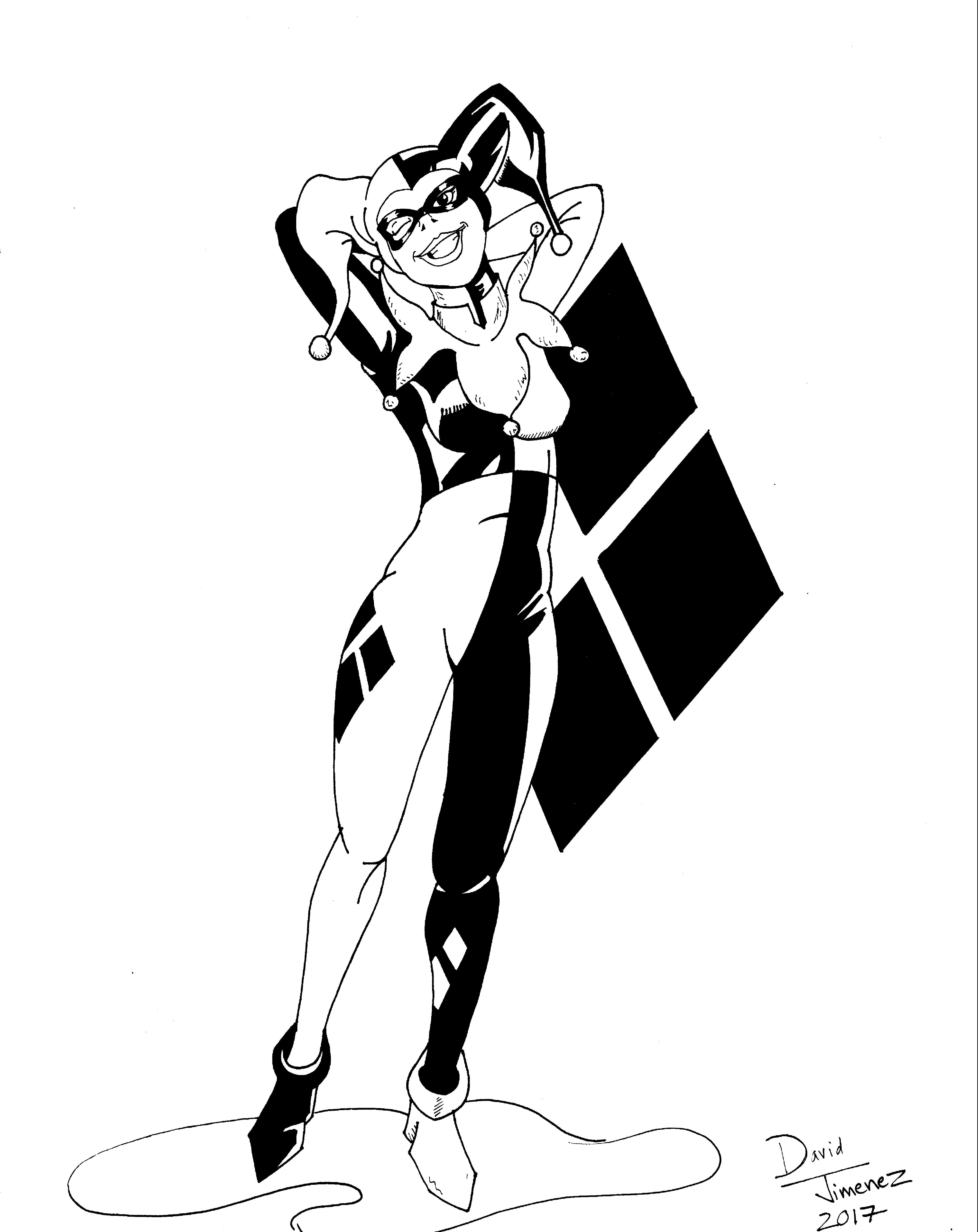 4348x5478 Classic Harley Quinn By Gremdark