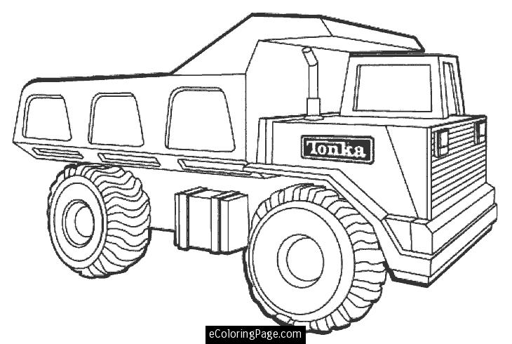 730x490 Coloring Pages Truck Coloring Page Tonka Dump Printable