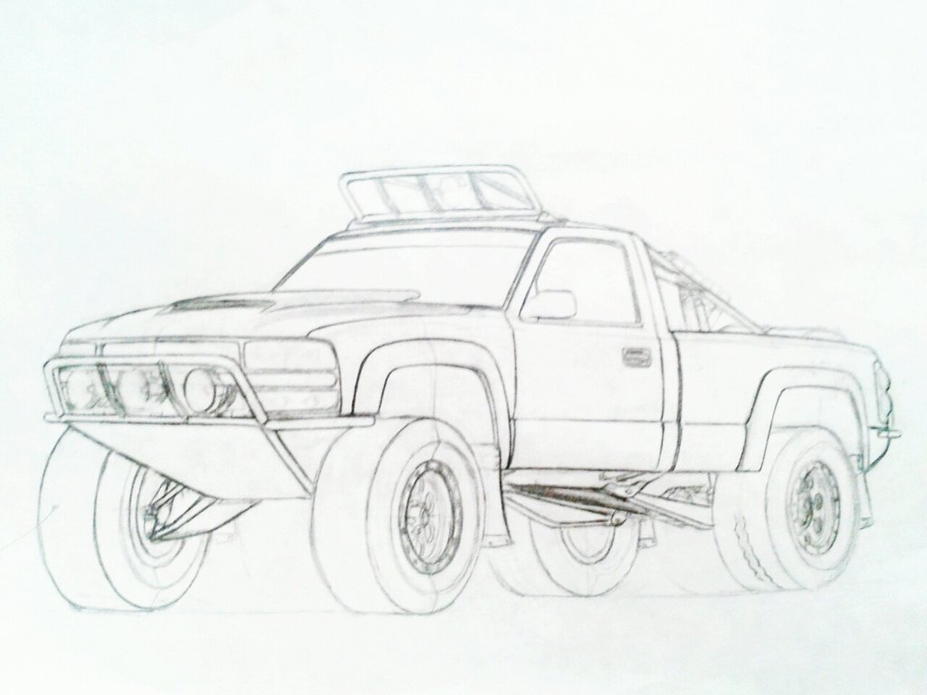 1024x768 Classic Chevy Truck Coloring Pages
