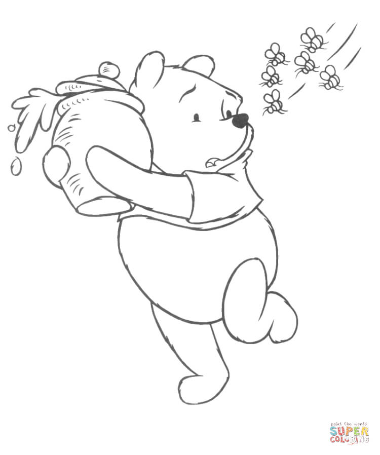750x898 Winnie The Pooh Coloring Pages Free Coloring Pages