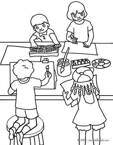 364x470 Classroom Coloring Page Geography Lesson Drawing Lesson Coloring