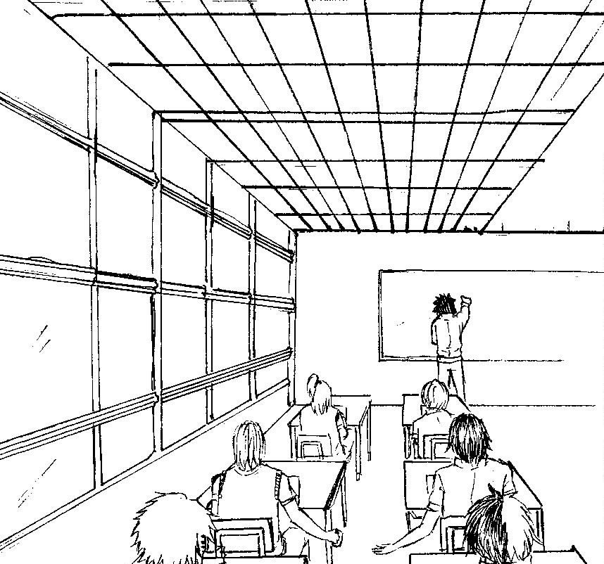 858x802 Akatsuki Classroom By Nanako Saeki
