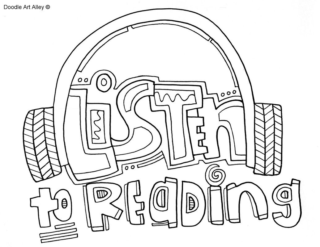 1035x800 The Daily Five Coloring Pages, Reading Coloring, Classroom Doodles