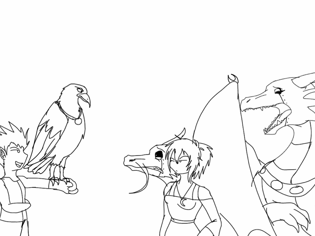 1024x768 Claw The Troll Sketch By Blackdragon Studios