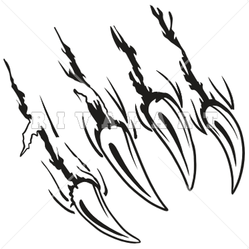 361x361 Mascot Clipart Image Of Animal Claws Tearing Ar39 Claw 02 Rq