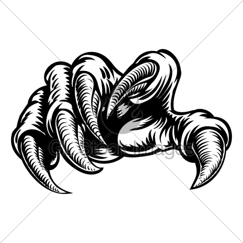 500x500 Claw Hand Monster Talons Gl Stock Images
