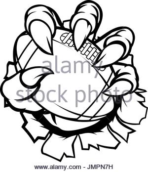 300x348 Cartoon Monster Claw Ripping Or Tearing Through A Hole In