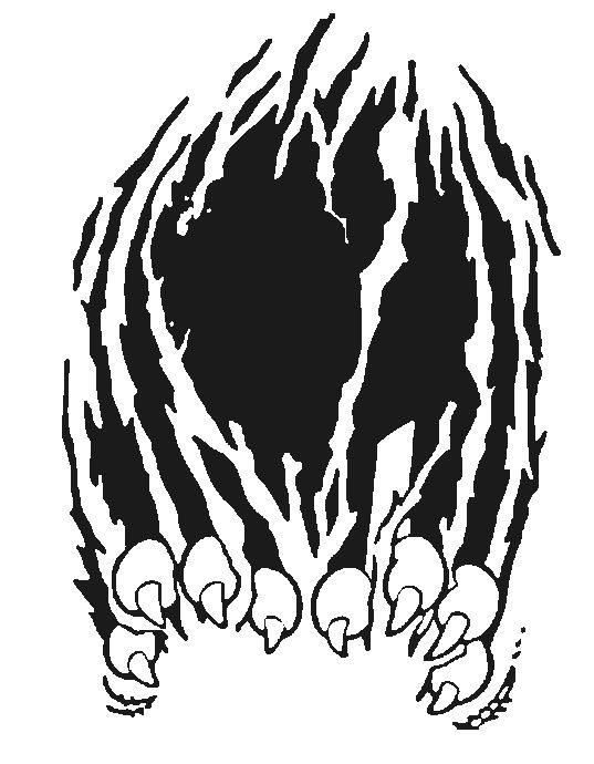 537x690 Tiger Scratch Marks Clipart