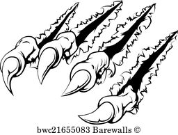 Claw Marks Drawing
