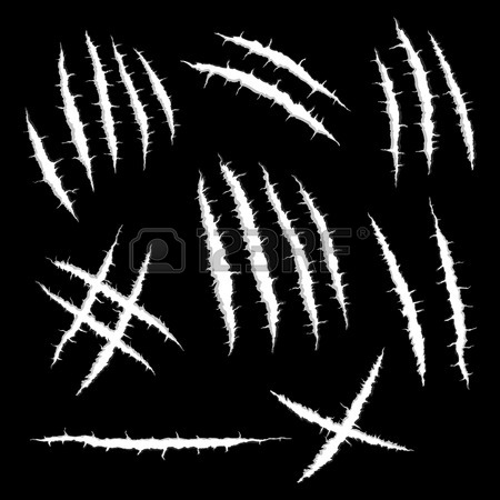 450x450 Realistic Claw Marks Monster Or Beast, Vector Royalty Free