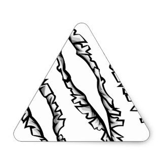 324x324 Claw Marks Stickers Zazzle