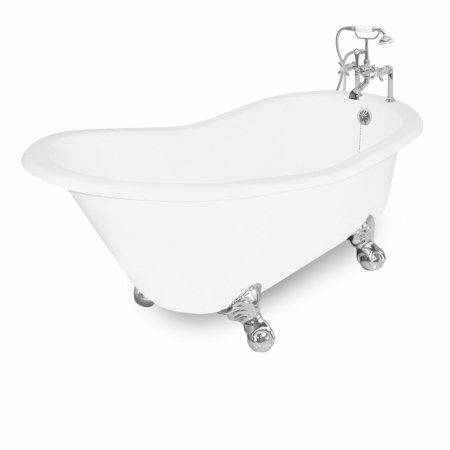 450x450 Clawfoot Tub White Rustic