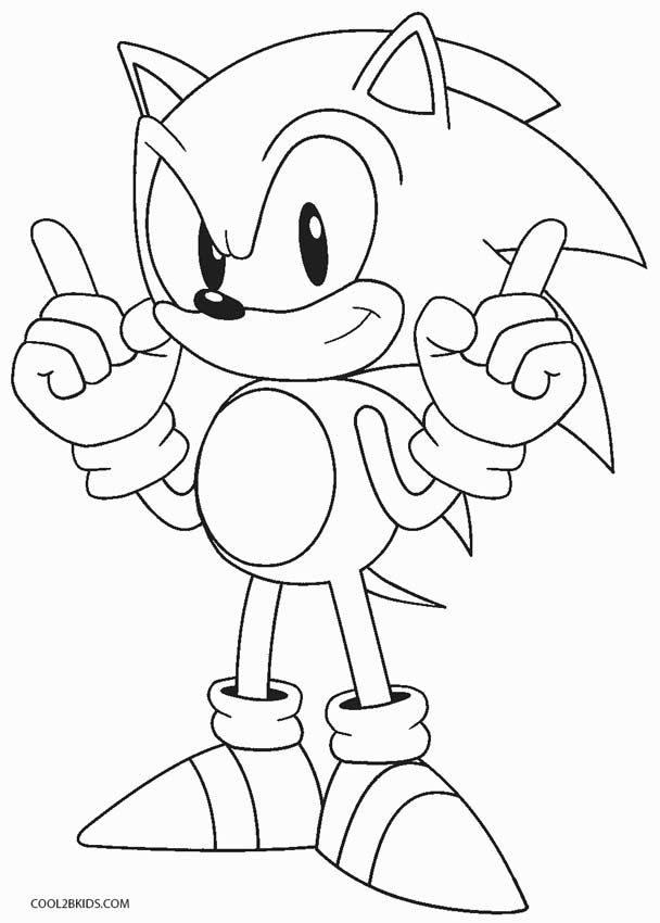 608x850 Printable Sonic Coloring Pages For Kids Cool2bkids Video Game