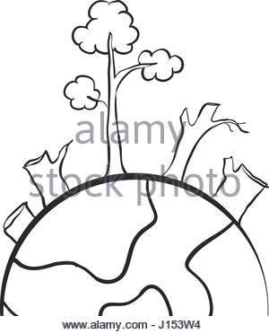 300x372 Hand Draw Environment With Clean World Stock Vector Art