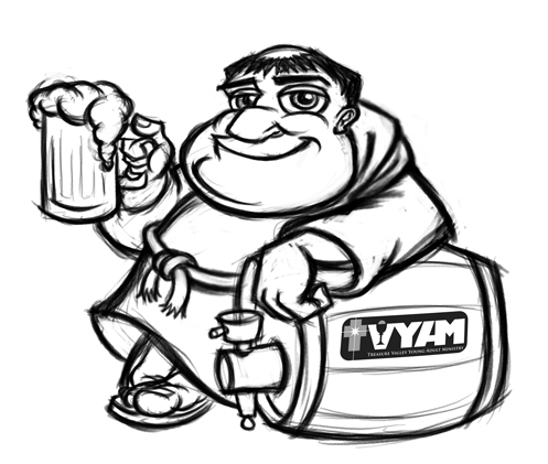497x421 Monkfriar With Beer Keg