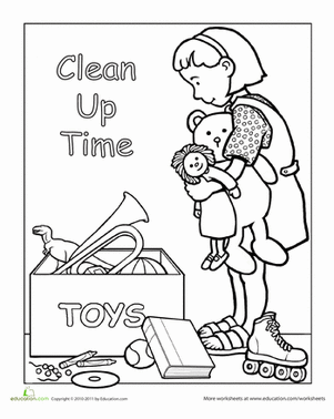 301x378 Clean Up After Yourself Worksheet