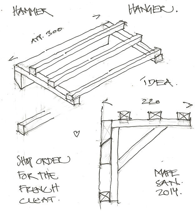 624x679 Hammer Hanger