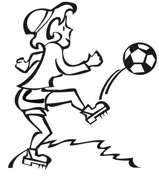 675x815 Soccer Coloring Page Woman Soccer Player