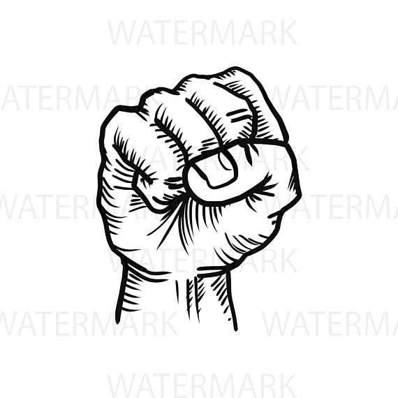 Clenched Fist Drawing at GetDrawings | Free download