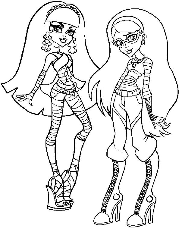 594x757 Coloring Page Monster High