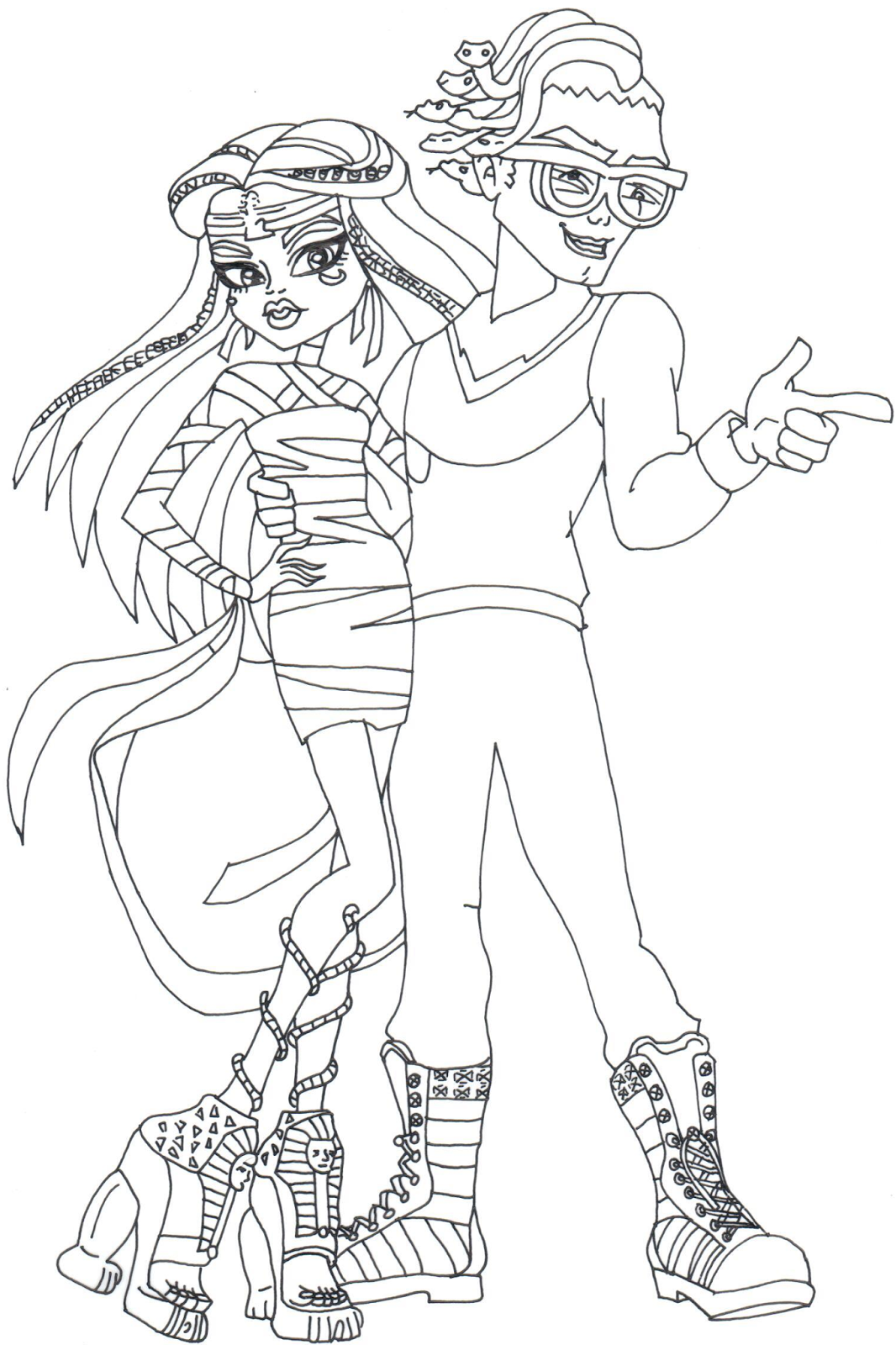 1066x1600 Free Printable Monster High Coloring Pages Boo York Cleo