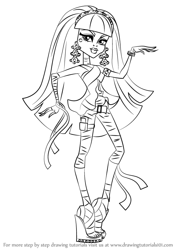 598x844 Learn How To Draw Cleo De Nile From Monster High (Monster High