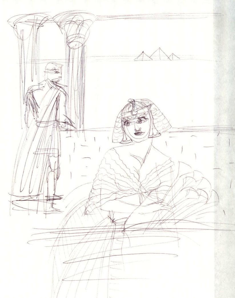 823x1044 The Talking Artist Cleopatra Set Of Gesture Drawings