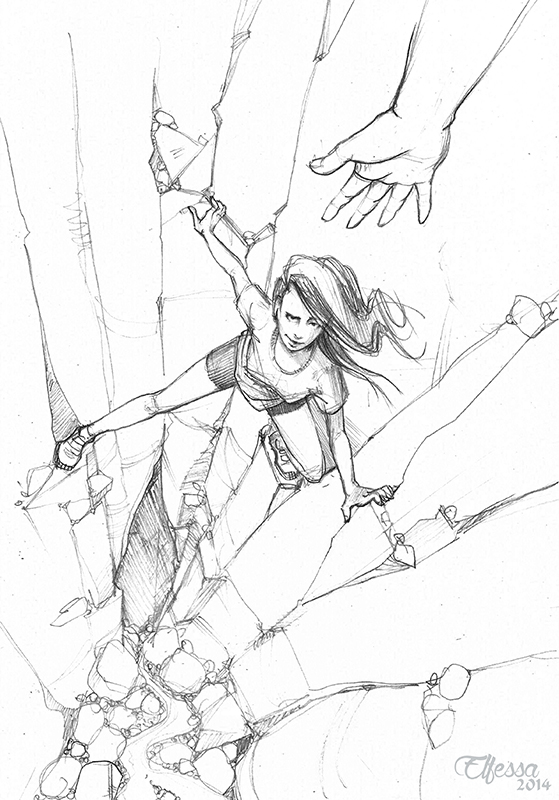 559x800 Cliff Girl By Elfessa
