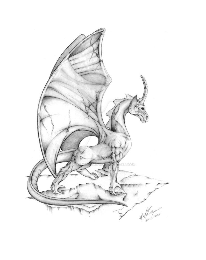 795x1004 Another Dragon Looking Over A Cliff By My Name Goes Here