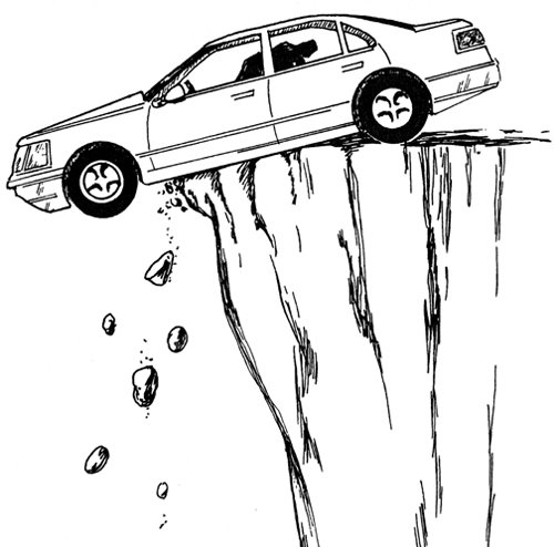 500x494 Everett's Page How To Escape From A Car Hanging Over The Edge