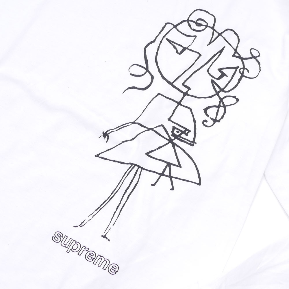 1000x1000 Supreme Sketch Ls Tee White Millioncart