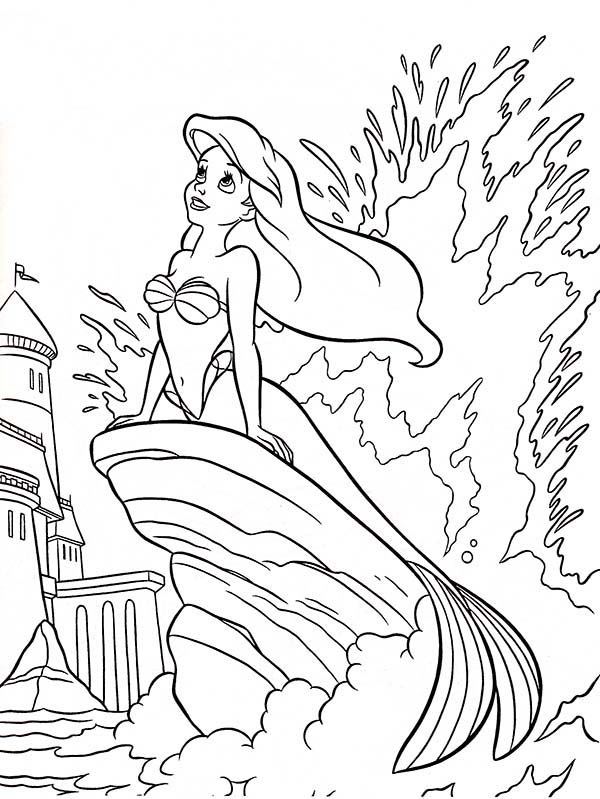600x799 Walt Disney Princesses Ariel Sitting
