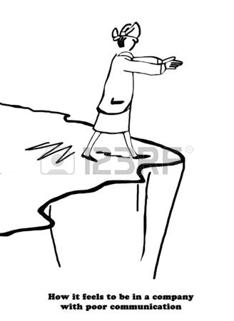 328x450 Business Cartoon Showing A Blindfolded Businesswoman About