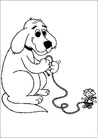 343x480 Clifford Giant Coloring Page Free Printable Coloring Pages