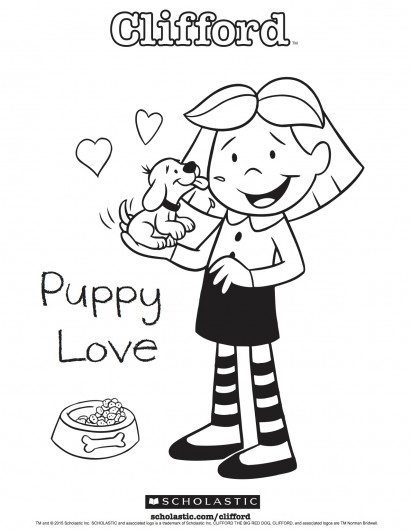 410x530 Clifford's Puppy Love Coloring Sheet Parents