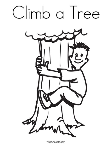 468x605 Climb A Tree Coloring Page