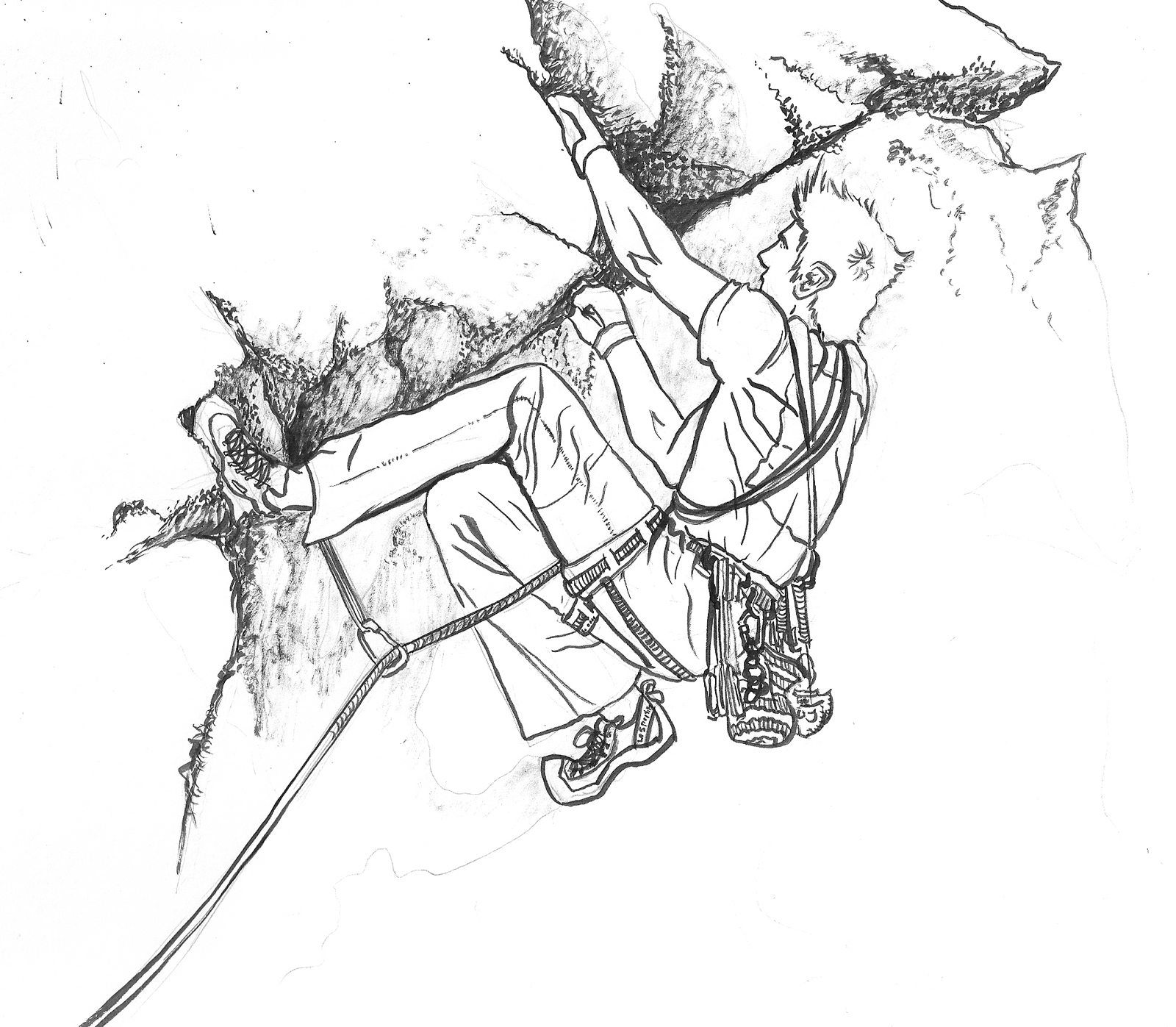 1600x1397 Colin O'Connor Illustration Rock Climbing
